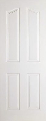 Internal White Primed Woodgrain Provincial Standard Core Door