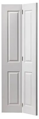 Internal Canterbury Primed Woodgrain White Bi-Fold Door