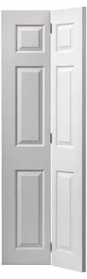 Internal Colonist Primed Woodgrain White Bi-Fold Door
