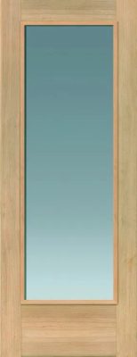 Internal Oak Fuji (CLEAR GLASS) Internal Un-Finished FD30 44mm Fire Door