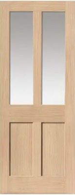 Internal Oak Rushmore (CLEAR GLASS) Un-Finished Door