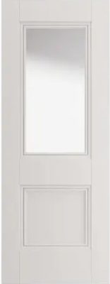 Internal Hardwick White Primed (CLEAR GLASS) Classical Panelled Door