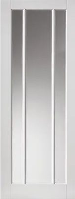 Internal Trinidad White Primed (CLEAR GLASS) DOOR