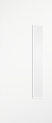 Internal Flush White 18G Primed (CLEAR GLASS) FD30 44mm Fire Door