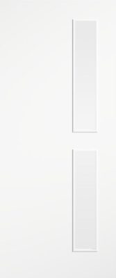 Internal Flush White 16G Primed (CLEAR GLASS) FD30 44mm Fire Door