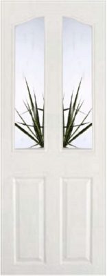 White Primed Provincial (CLEAR BEVELLED GLASS) - DFG