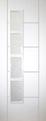 Internal White Primed Vancouver 4L (UN-GLAZED) Door