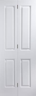 Internal White Primed Smooth 4 Panel Bi-Fold Door