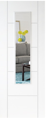 Internal White Primed Vancouver 1 Light (CLEAR GLASS) Semi Solid Core