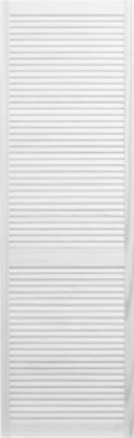 White Primed Open Louvre Doors