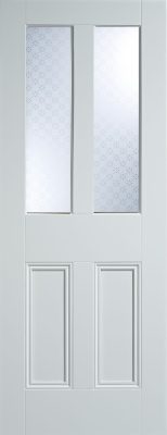 Internal White Primed Malton (SCREENPRINT GLASS) Solid Core Door