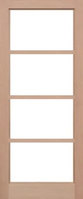 External Hemlock Pattern 50 - Unglazed (No Glass) Unfinished Door