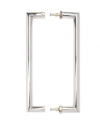 Internal Mitred Pull Handle Polished Steel 22mm