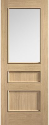 Internal Oak Toledo (CLEAR GLASS) Pre-Finished Door