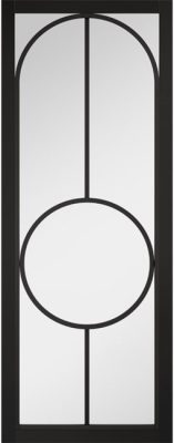Internal Black Pre-Finished (CLEAR GLASS) Bowery Solid Core Door