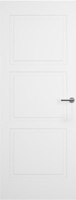 Internal White Primed Shallow Embossed 3 Panel FD30 44mm Fire Door
