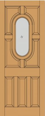 External Oak Acacia Unglazed (No Glass) Unfinished Door