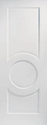 White Primed Montpellier Solid Core Door