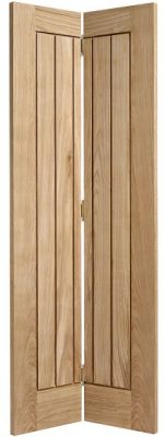 Internal Oak Mexicano Un-Finished Solid Core Bi-Fold Door