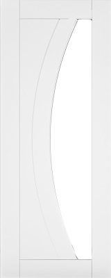 Internal White Primed Solid Core Ravello (CLEAR GLASS) Door