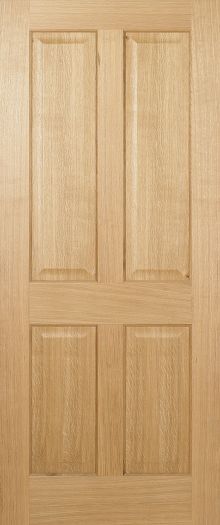 Oak Regency 4 Panel Solid Core Pre-Finished Door