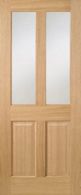 Internal Oak 4P (OBSCURE GLASS) Un-Finished Door
