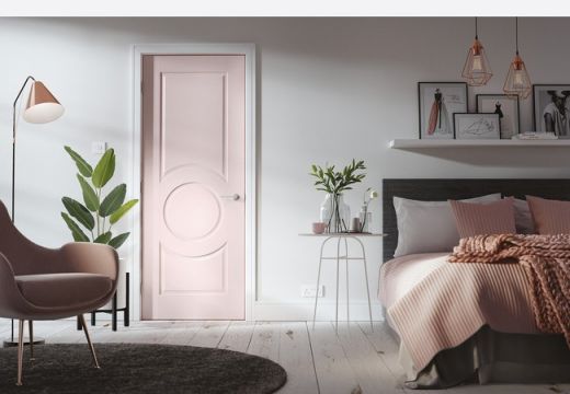 White Primed Montpellier FD30 44mm Fire Door - Image 2
