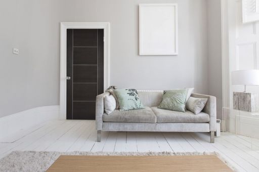 Internal Laminate Dark Grey Vancouver Pre-Finished FD30 44mm Fire Door - Image 2