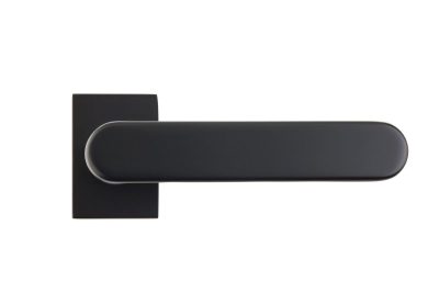 Internal Juno Matt Black Lever on Rose Door Handle (Per Pair)