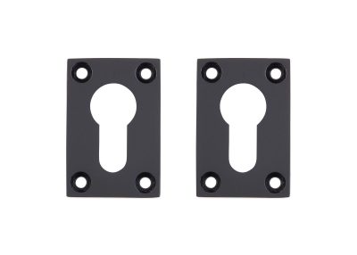 Internal Matt Black Euro Escutcheon (Per Pair)