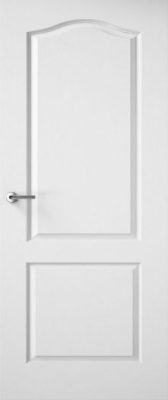 Internal White Primed 2 Panel Arch Top Door