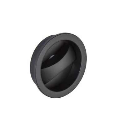 Internal Aries Pocket Door Privacy Handle Matt Black