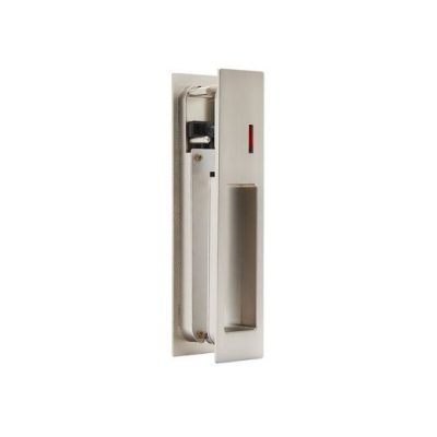 Internal Gemini Satin Pocket Door Privacy Sliding Lock
