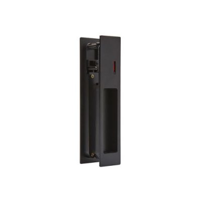 Internal Matt Black Gemini Pocket Door Privacy Sliding Lock