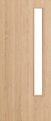 Internal Flush Oak D013 Glazed Pre-Finished FD30 44mm Fire Door
