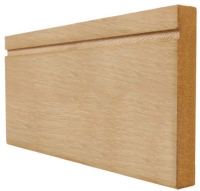Oak Single Groove Skirting Pack - Unfinished - LPD