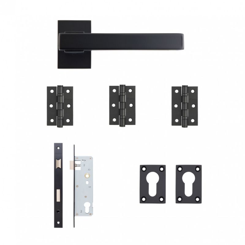 Internal Argo Matt Black Slim Sash Lock Kit