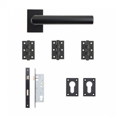 Internal Ares Matt Black Slim Sash Lock Kit
