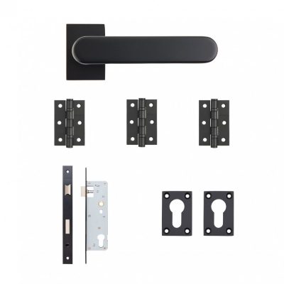 Internal Juno Matt Black Slim Sash Lock Kit