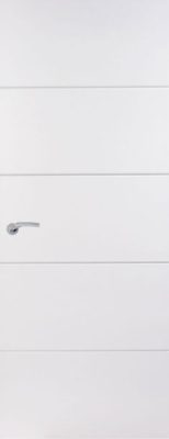 Internal White Premium Smooth Moulded Horizontal 4 Line FD60 54mm Fire Door