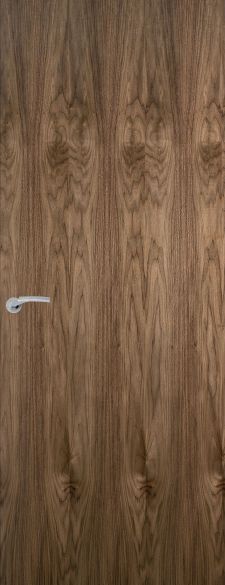 Internal Walnut Real Wood Unframed Veneer Flush Pre-Finished FD60 54mm Fire Door