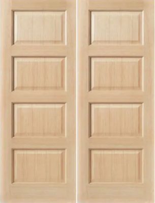 Oak Pattern 50 Mersey Rebated Pair Un-Finished - DG