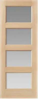 Oak Pattern 50 Mersey (CLEAR BEVELLED GLASS) Un-Finished - DF
