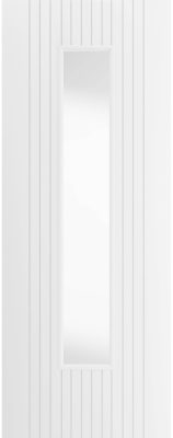 Internal Aria White Primed (CLEAR GLASS) Door