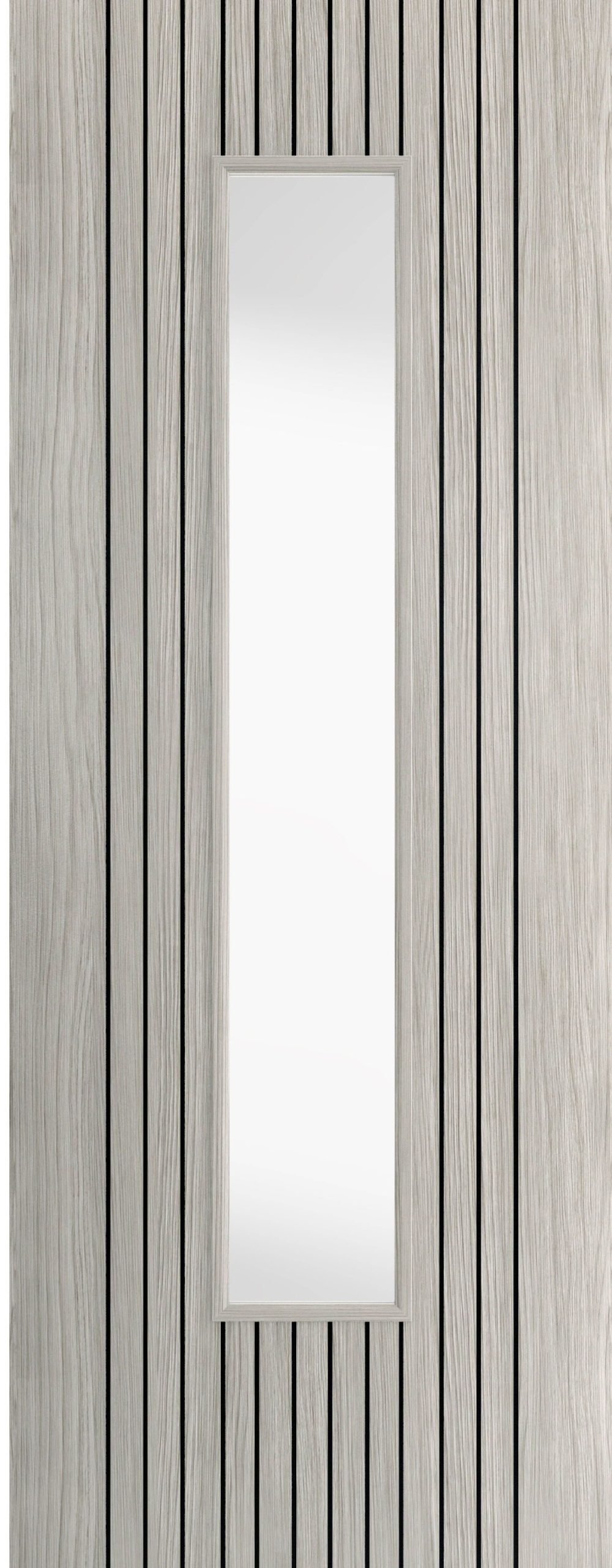 Internal Aria Grey Pre-Finished Laminate (CLEAR GLASS) Door