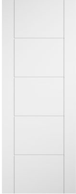 Internal White Laminate Pre-Finished Ladder Semi Solid Core Door