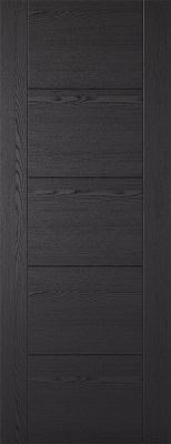 Internal Vancouver Laminate Black Ash Pre-Finished FD30 44mm Fire Door