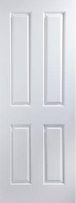 Internal White Primed 4 Panel Smooth Atherton FD30 35mm Fire Door