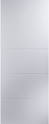 Internal White Primed Linea 4 Line Horizontal Smooth FD30 35mm Fire Door