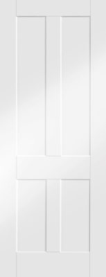 Internal White Primed 4 Panel Victorian Shaker Semi Solid Door